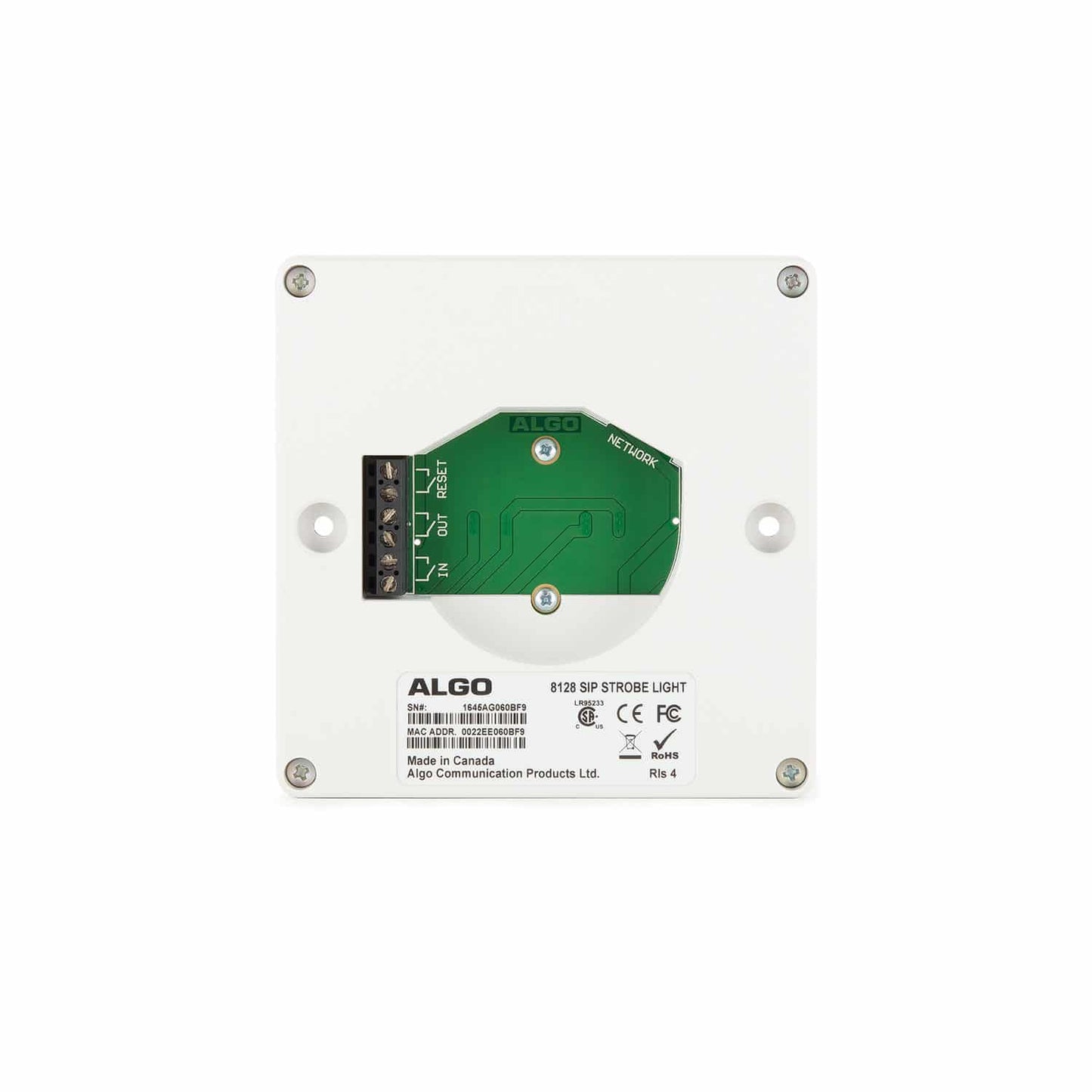 Algo 8128G2 PoE IP Strobe Light for VoIP Notification & SIP Alerting (8128 G2)
