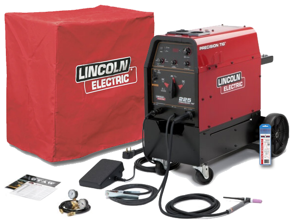 Lincoln Precision TIG 225 TIG Welder Ready-Pak with Cart + Canvas Cover | K2535-2