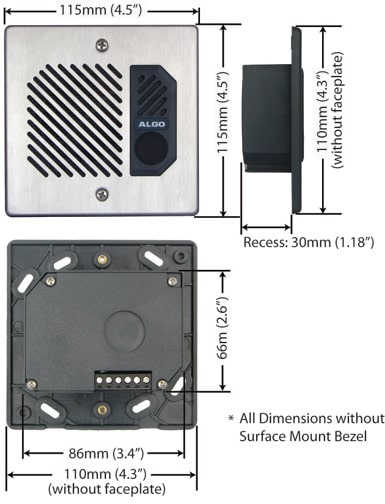 Algo 8028G2 PoE+ SIP Door Phone/IP Intercom with Relay (8028 G2)