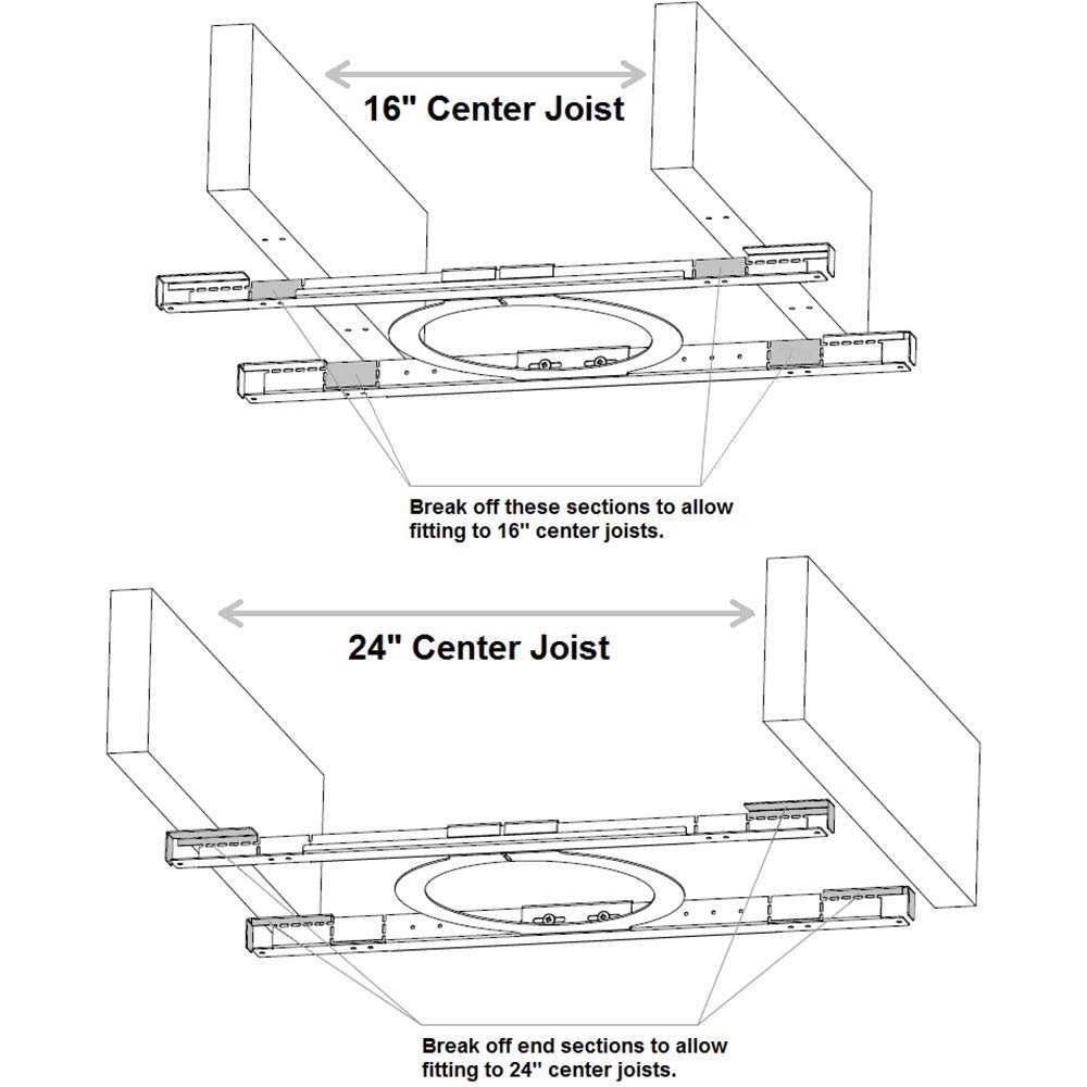 Algo 81X8TBR T-Bar & Joist Support Bracket for 8188 / 8198 / 1198 SIP Ceiling Speaker