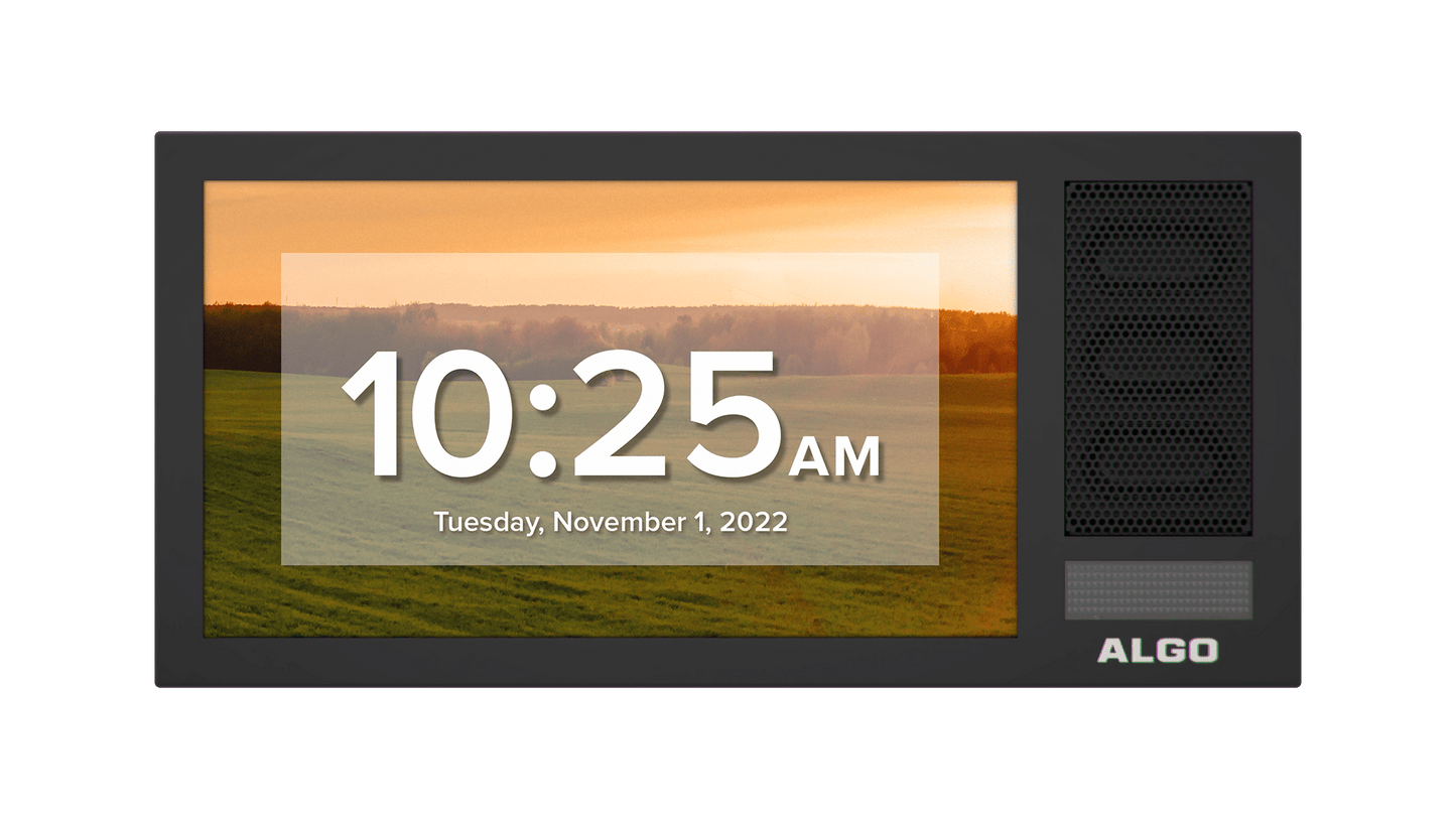 Algo 8410 PoE++ IP Single-Sided Display Speaker for Visual and Audible Alerting and Notification