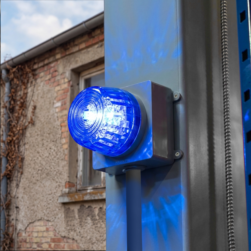 AR26LPSW Outdoor PoE LED Strobe Light with Siren