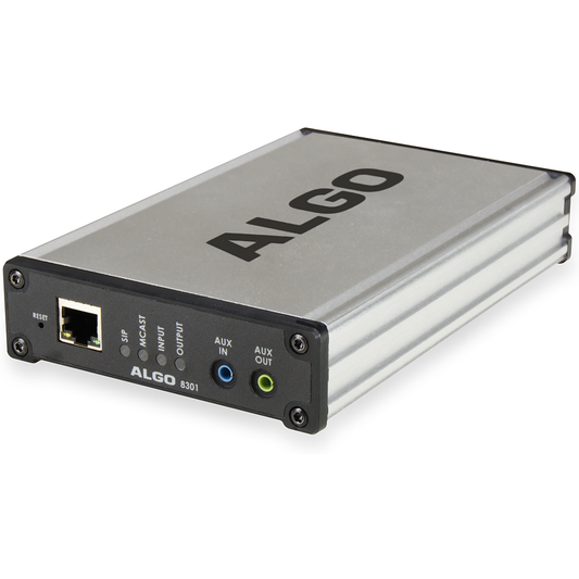 Algo 8301 PoE IP Voice Paging Adapter, with Audio Streaming & Tones / Audio Files Scheduler