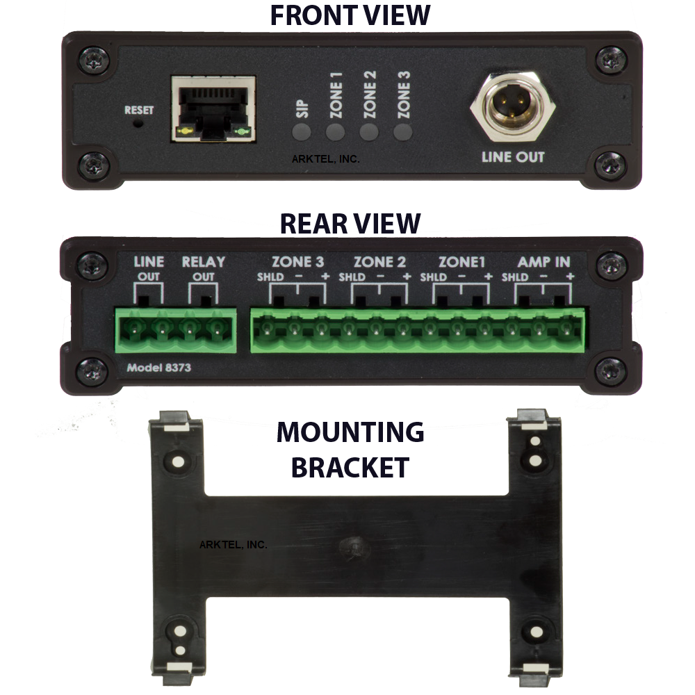 Algo 8373 Zone SIP to Analog PoE IP Paging Adapter