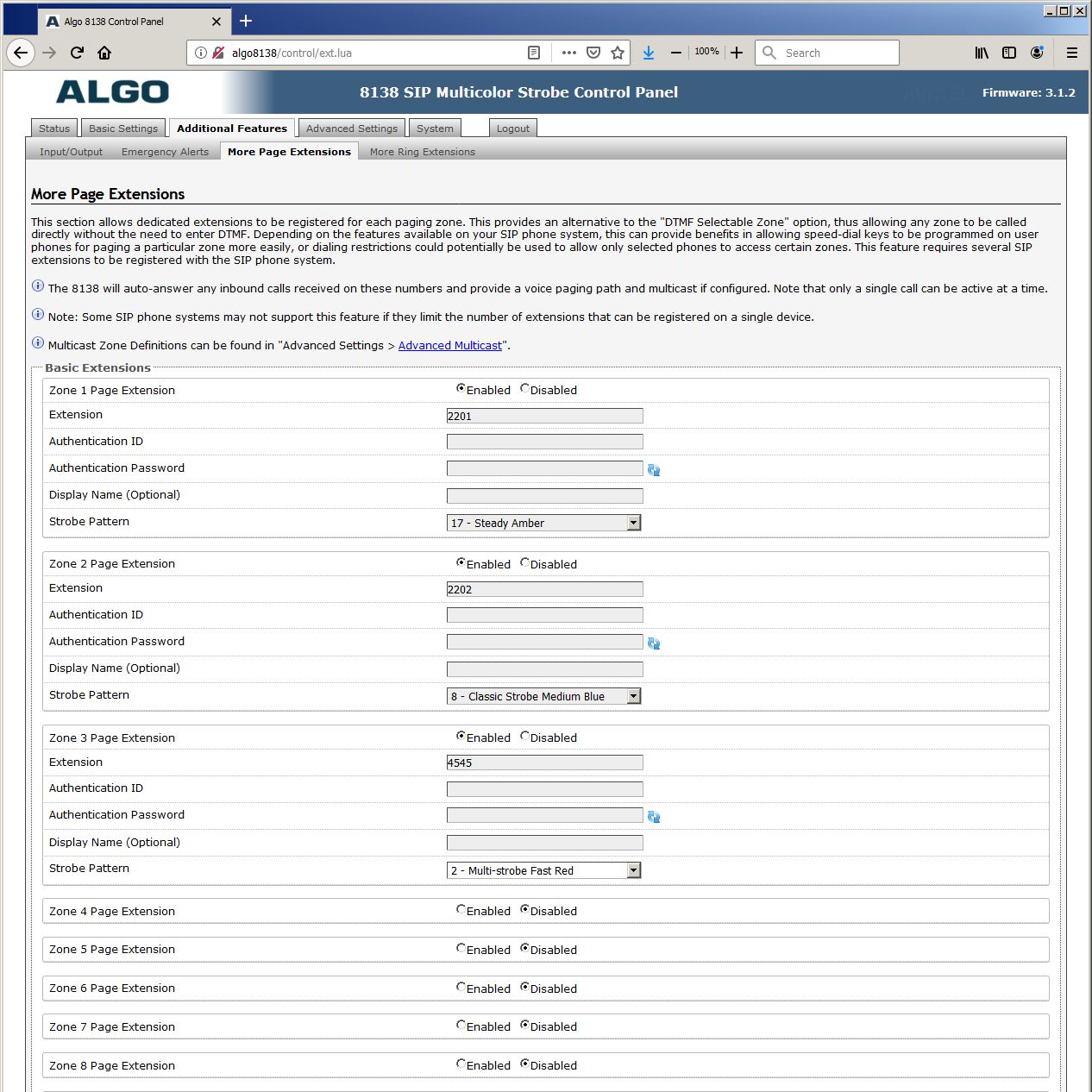 Algo 8138 Multicolor RGB+A LED PoE IP Strobe Light for VoIP Notification & SIP Alerting