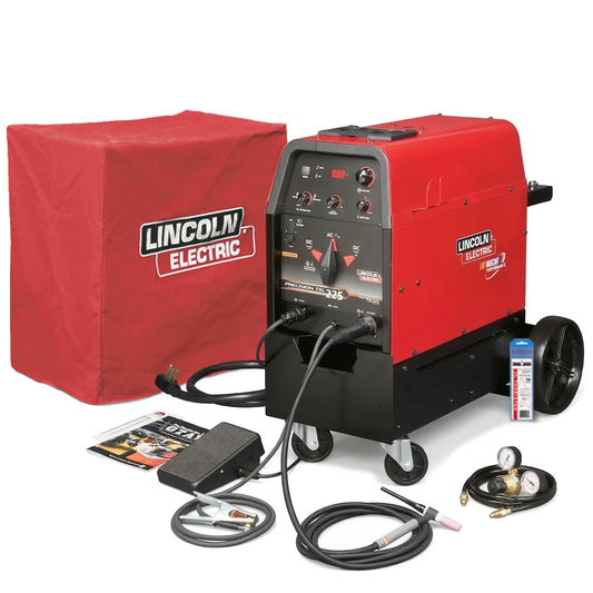 Lincoln Precision TIG 225 TIG Welder Ready-Pak with Cart + Canvas Cover | K2535-2